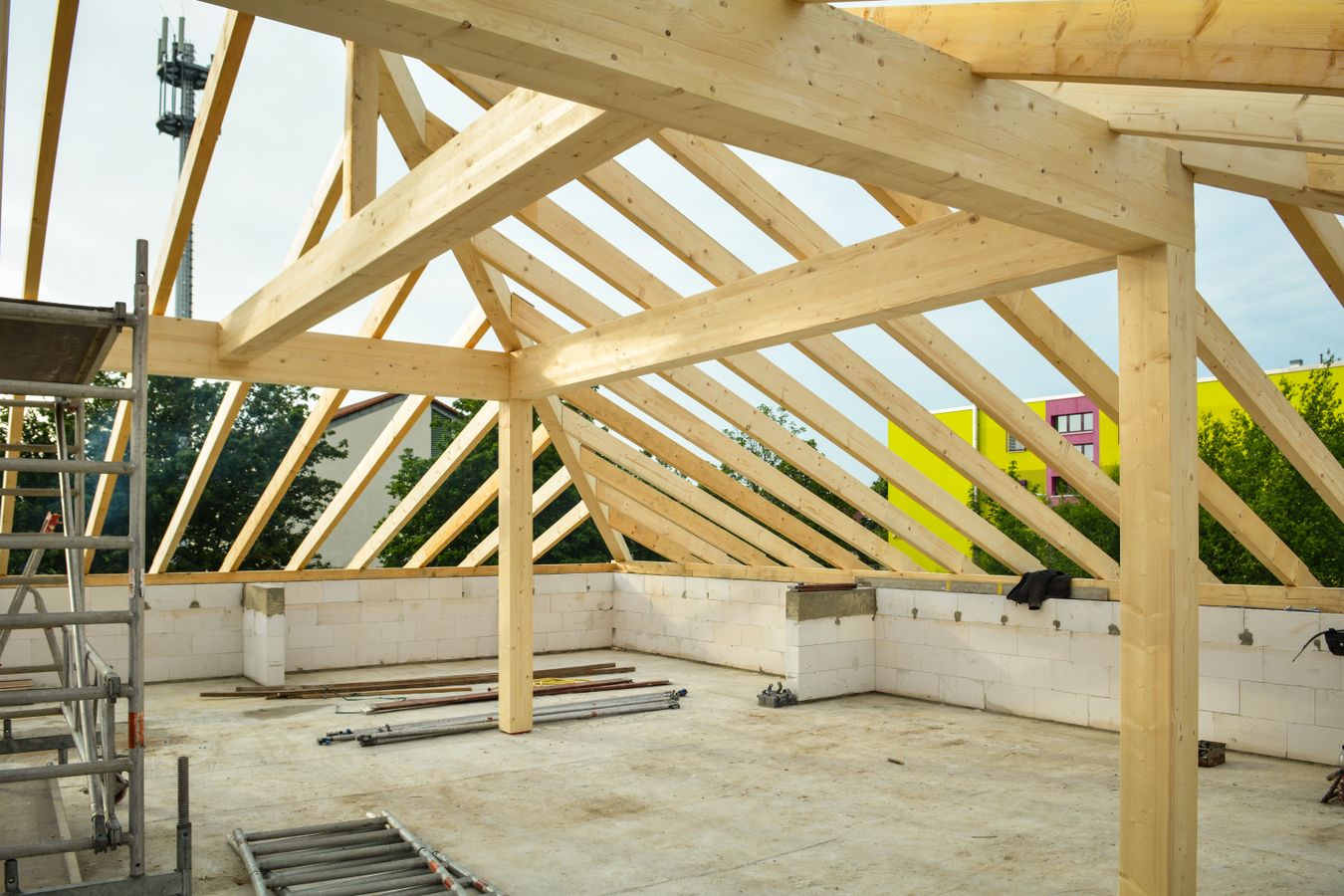Home addition construction project in the GTA