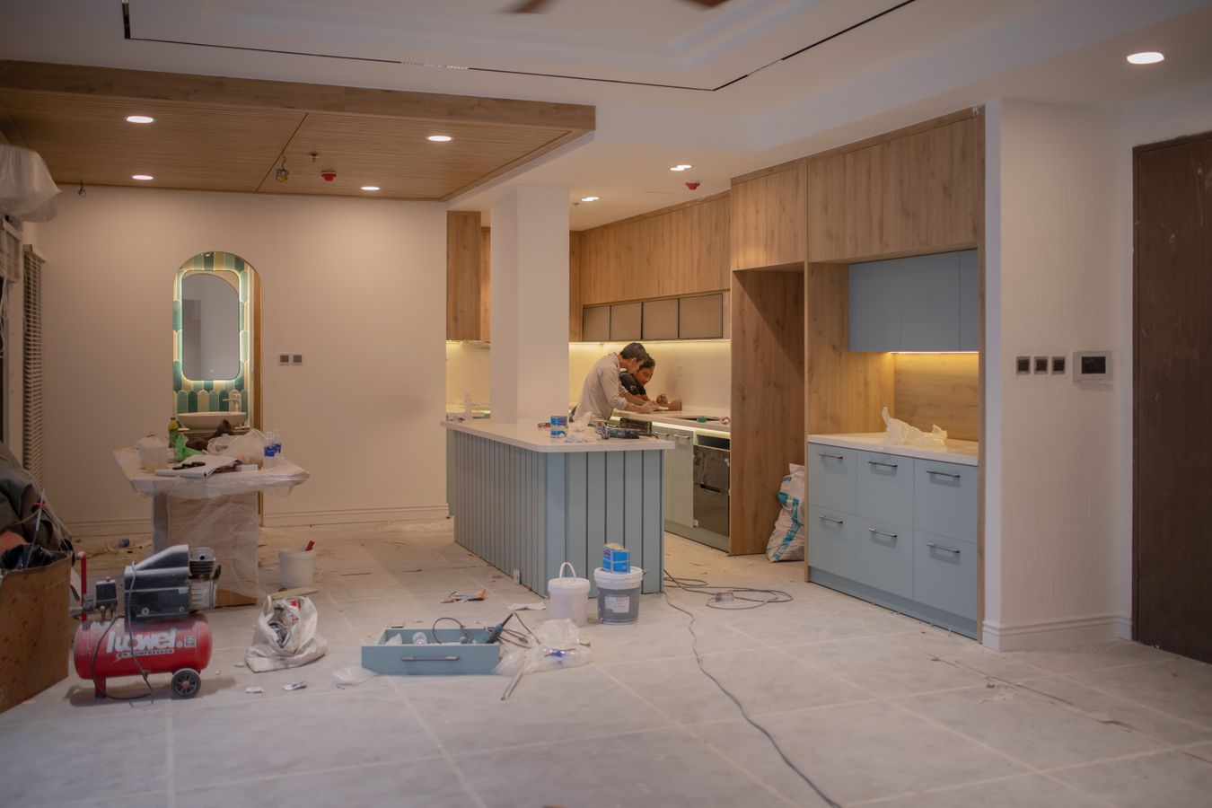 Kitchen renovation in progress
