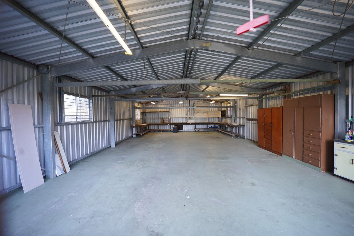Empty garage interior ready for a garage renovation project
