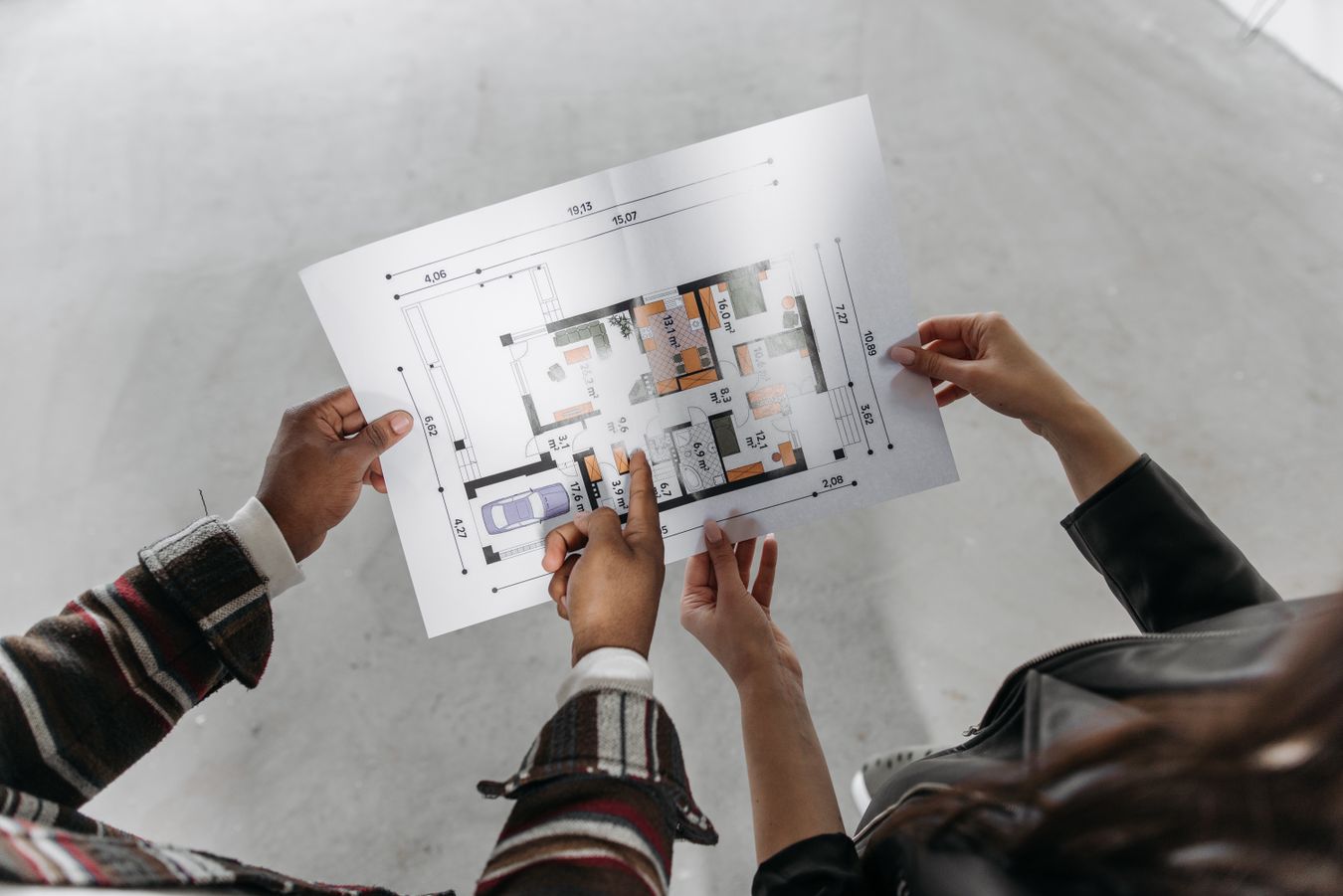 Contractor performing indoor renovation work during winter months