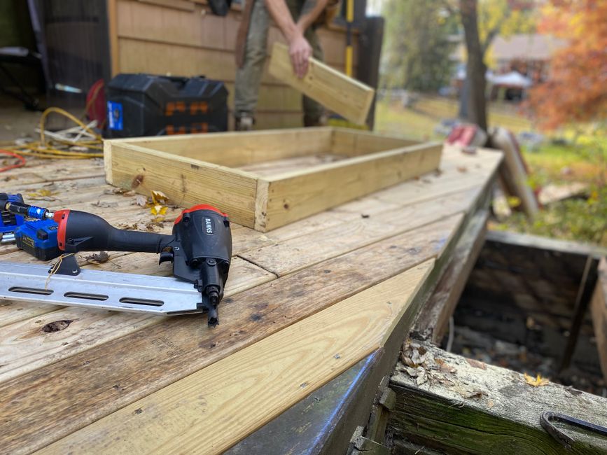 Deck construction project